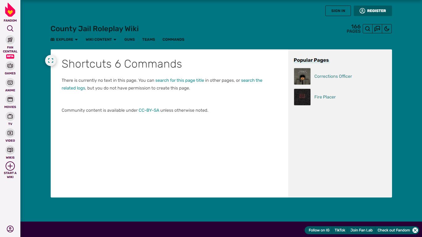 Shortcuts & Commands | County Jail Roleplay Wiki | Fandom